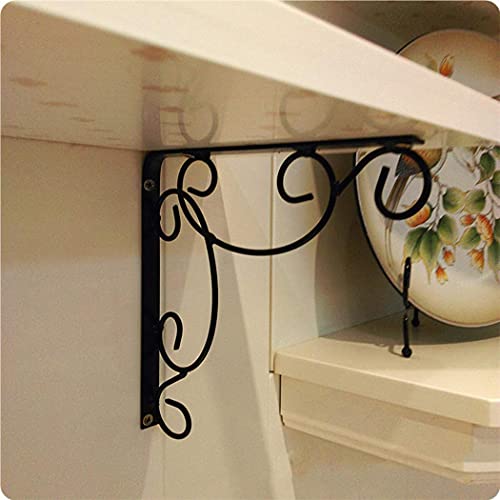 Support d'étagère en métal robuste, finition soignée pour décoration durable