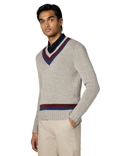 Pull en laine col V homme Brooks Brothers contre le froid style chic