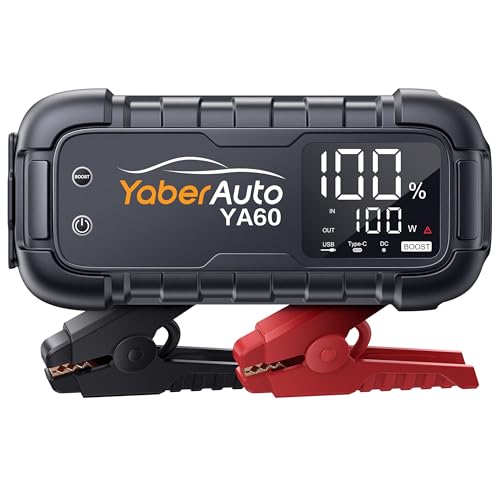 YaberAuto 6000A Car Jump Starter, 26800mAh