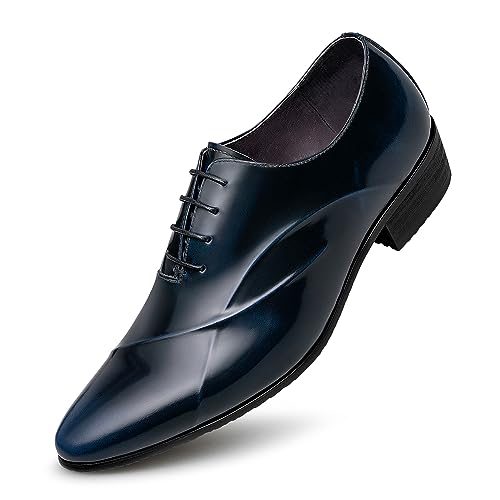 Image of ZRO Men's Lace Up Formal Modern Oxford Dress Shoes