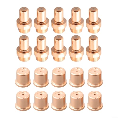 20Pcs Plasma Electrodes And Nozzles 1402 1396 For Cebora CP-70 Cutting Torch, High Reliability Consumables For Industrial Metal Fabrication