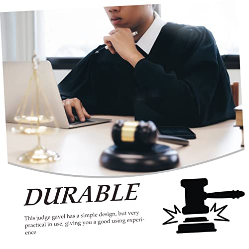 NUOBESTY 1 Conjunto De Martelo De Leilão De Brinquedo De Madeira De Brinquedo De Madeira De Brinqued