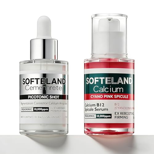 Picotonic Shot Ampoule + Pink Spicule Serum for Face, Spicule Face Serum for Pore Care, Picotonic Glow Serum for Pigmentation & Dark Spot Remover, Even Skin Tone, Glass Skin Korean Skin Care 30ml*2