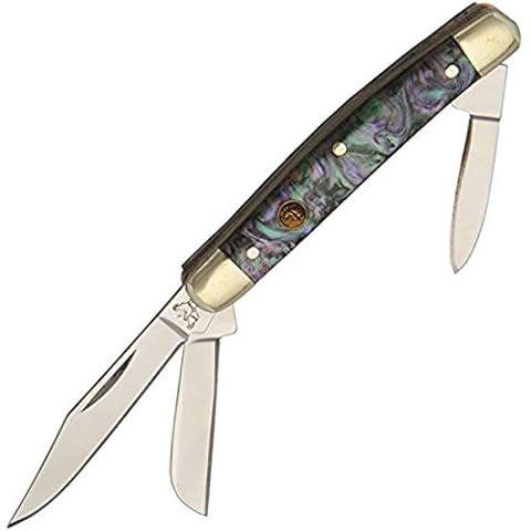 Hen & Rooster HR303IAB Stockman Imitation Abalne Tactical Folding Knives Cover