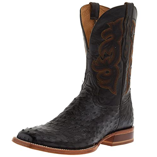 Tony Lama Men Moore Umber Brown Full Quill Ostrich 11in. Umber Top - Main Image