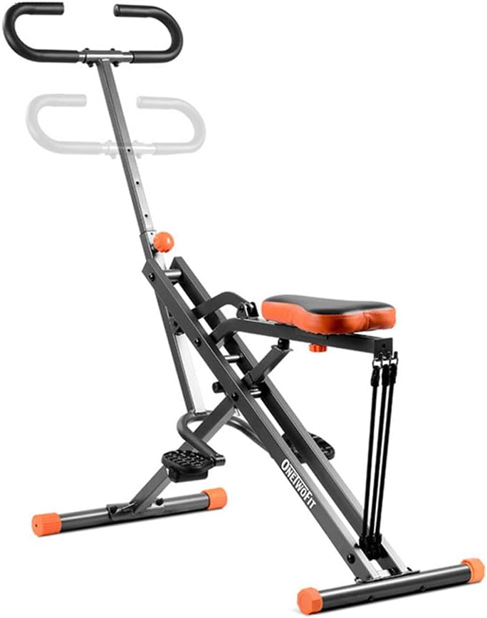 COOLBABYHome Horse Riding Machines,Abdominal Fitness Equipment,Full Body Exercise, Equipment,Legs Back and Glutes Train Cardio Exercise,Squat Aerobic Exercise, Black
