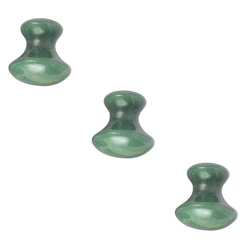 3 piezas de raspado facial masajeador raspador diseño de hongos Material de jade para masaje