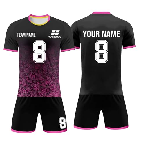 Camisetas de fútbol personalizadas para mujeres, hombres, niños y niñas, con números, uniformes de equipo de fútbol, camisetas de fútbol personalizadas para traje de entrenamiento juvenil, 23, S
