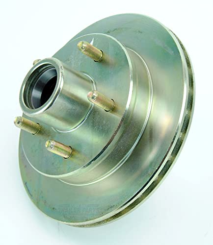UFP Boat Trailer Replacement 9.75 in Zinc 5 Bolt Integral Hub & Rotor