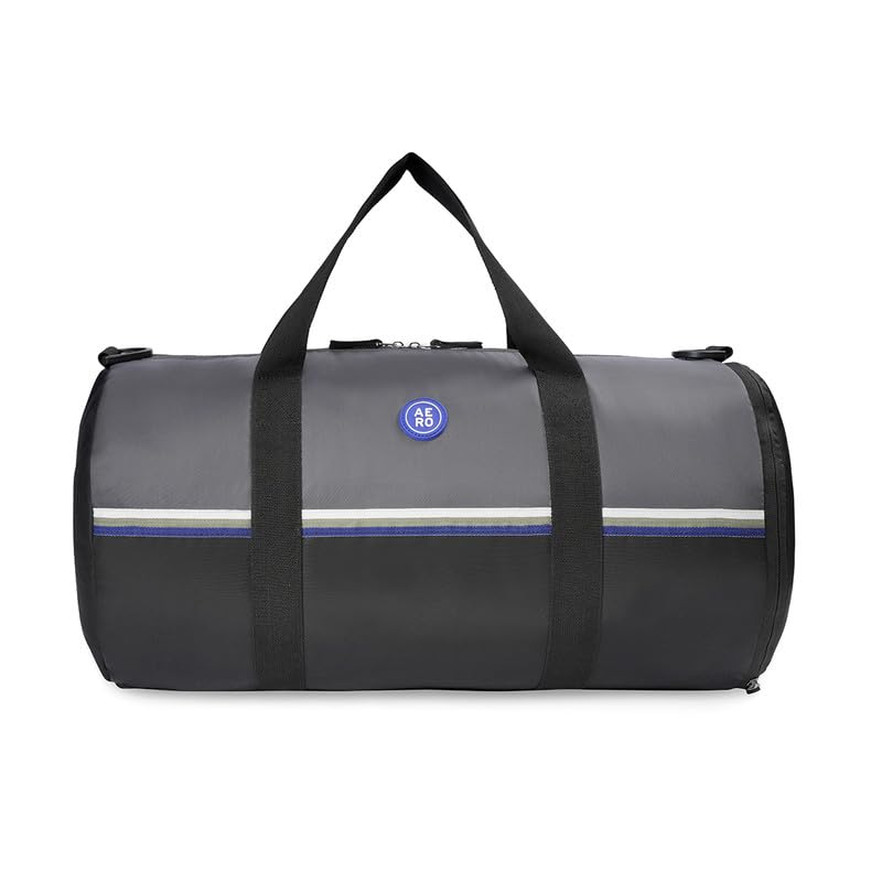 Image of Aeropostale Duo Unisex Polyester 38L Gym Bag Duffel - Grey