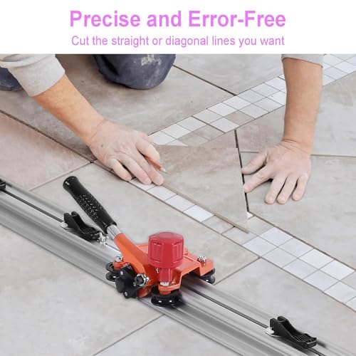 Cortador manual de azulejos de 3,6 m con cortador de límites, alicates segmentados y ventosas para azulejos de piedra y cerámica