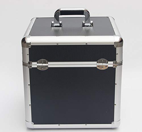 DJ-case für 70-100 Schallplatten - 36 x 39 x 35 cm - Schwarz