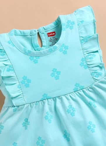 Image of LuvLap Baby Girl 100% Cotton Sleevless Girls Frock Pack of 3