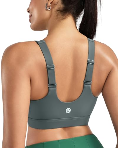 Image of RUNNING GIRL Adjustable Straps High Impact Sports Bra for Women,High Support Workout Sports Bras with Sewn in Pads