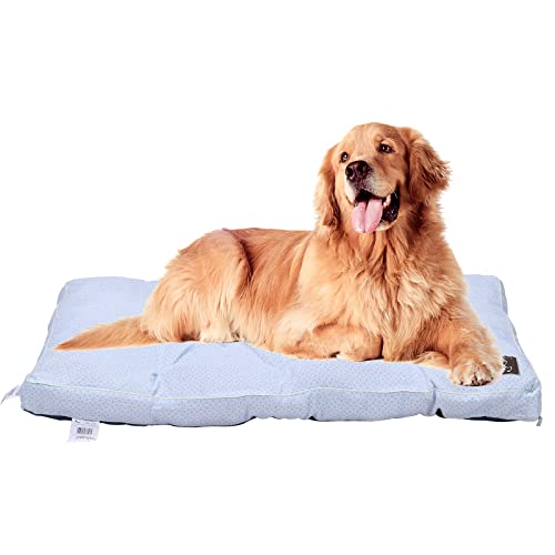 Colchon Perro Cama Perro Grande XXL Colchoneta Perro Impermeable Tela de Lino Lavable Relleno de Fibra Perro Suave Relax 118...