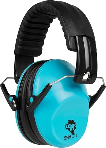 ACE SHH .! Defensores del oído para bebés y niños | Protección auditiva para niños de 2+ | Banda para la cabeza y audífonos acolchados | Compacto, ajustable, cómodo | Azul