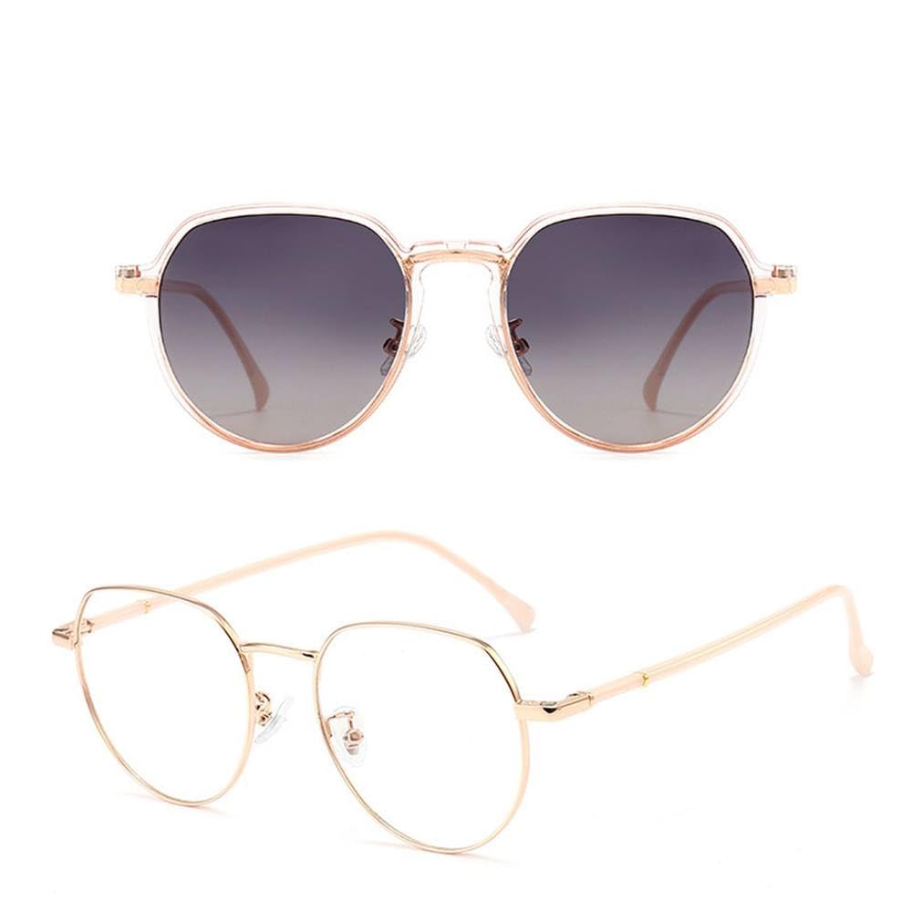 Sonnenbrillen-Set, modische Vollformat-Brille, magnetische Clips, doppelter Zweck, Sonnenschutz, polarisierte Sonnenbrille zum Fahren