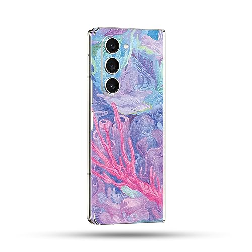 Image of MightySkins Glossy Glitter Skin Compatible with Samsung Galaxy Z Fold 5 Full Wrap - Dreamy Reef | Protective, Durable High-Gloss Glitter Finish | Easy to Apply & Change Styles | Made in The USA