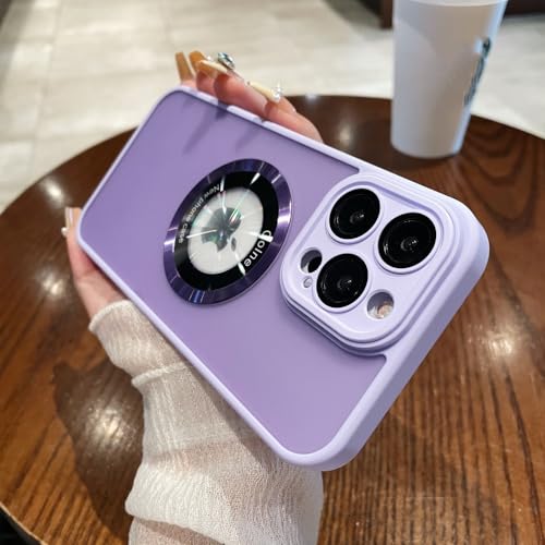 Étui iPhone 13 antichoc ENILSA violet avec protection mate luxe et charge magnétique sans fil
