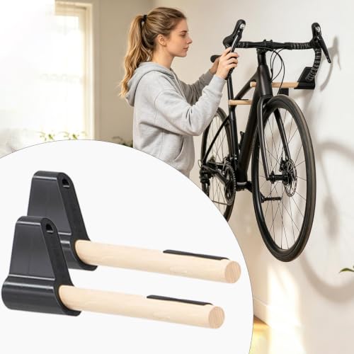 Soporte de pared para bicicleta en cobertizo vertical y zonas de espacio reducido 3