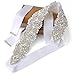 SoarDream Wedding Belt, Bridal Belts And Sashes, Bridal Dress Sash White