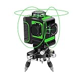 Topkar Green Beam 3D Self-Leveling 3x360 Cross Line Three Plane Laser Level（with 360° Rotating Base）