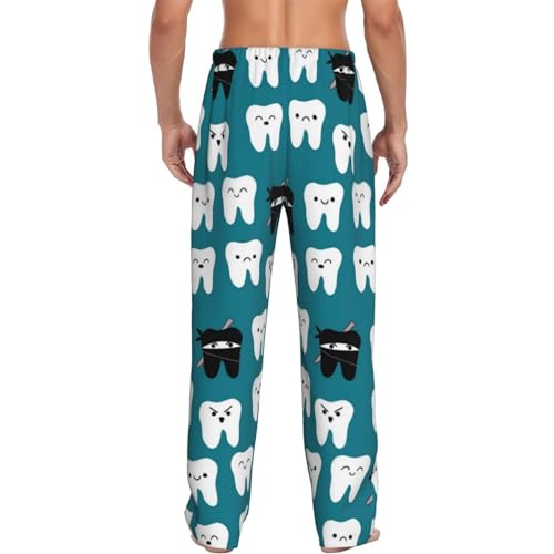 Tooth Teeth Dentist Dental Men'S Pajama Pants Pockets Pj Sleepwear Pants For Men3