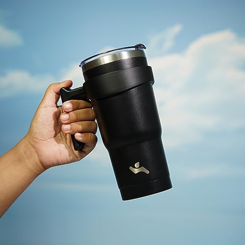 Image of Konokyo 20 oz Tumbler with Handle and Straw, Insulated Travel Mug