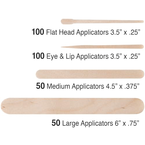 ForPro Premium Wood Stick 300 Pcs Kit, Non-Sterile, Assorted Hair Removal Waxing Applicators for Face & Body, 300-Count - Thumbnail 5