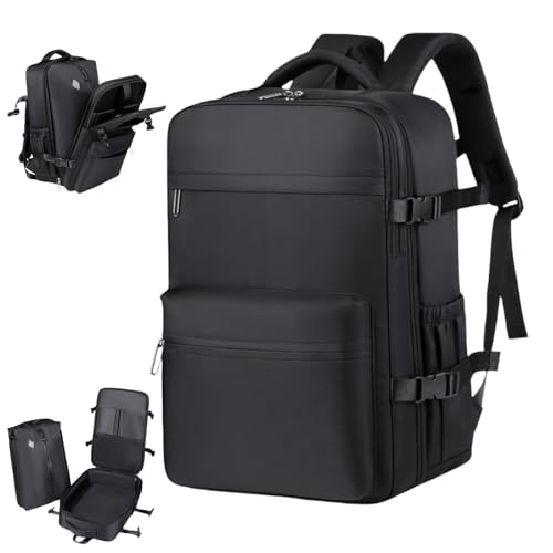 Lunapack Backpack,Large Capacity Travel Backpacks with Electric Pump,Expandable Bag with Air Compression System