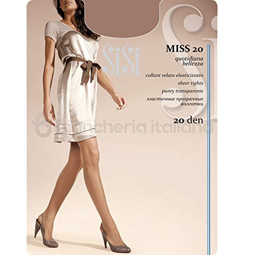  SISI Collant Donna Semivelato Elasticizzato MISS 20 (Miele, 4-L)