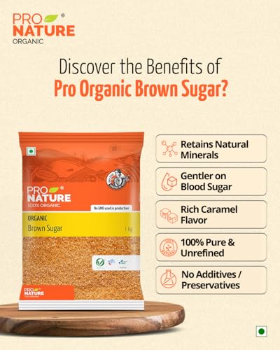 Image of Pro Nature 100% Organic Brown Sugar - 500g (Pack of 2)