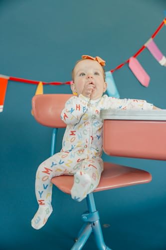 Image of Copper Pearl Baby Zip-Up Footie Pajamas - Soft Stretchy Sleep and Play Footies for Boys and Girls