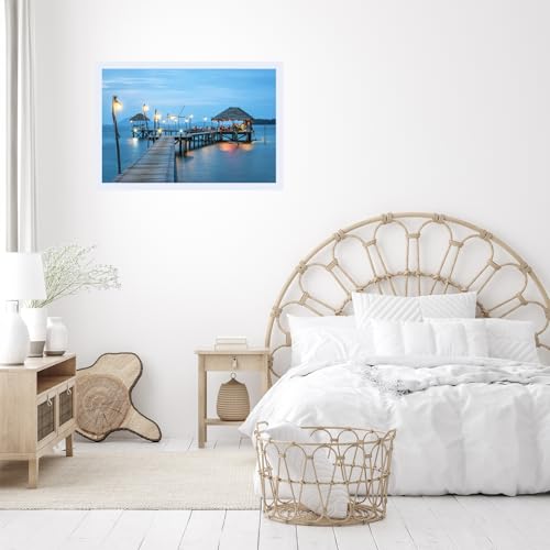 Image of JCJMY 22.375x34 Picture Frame White for Poster Photo Picture, Horizontal and Vertical Formats for Wall Hanging, 22.375 x 34 Wall Gallery Poster Photo Frame for 22.375 by 34 Photos Posters,White