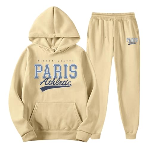 Sweat à capuche homme de style urbain kaki ensemble décontracté taille S - 2