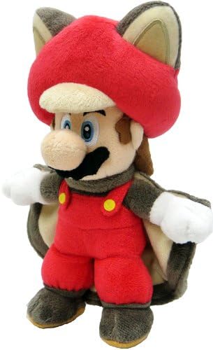 Little Buddy Toys 1310 Nintendo Flying Squirrel Mario 9" Plush Brothers