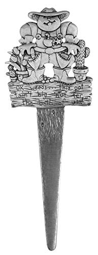 Hampshire Pewter Cowboy Garden Plant Stake