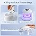 HouseSapp Ultrasonic Retainer Cleaner Machine - 45kHz Dental Clean Pod with 6 Cleaning Lights for Denture, Toothbrush Head, Aligner, Night/Mouth Guard, Jewelry, Ultra Sonic Cleaner with Lifting Tray