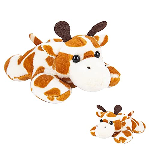 The Dreidel Company Giraffe Plush Mighty Mights, 3.5' Inch Plush Stuffed, Super Soft and Cuddly Animal Toys, Classroom Decorations, Boys and Girls...
