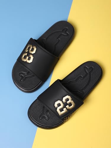 Image of DREAM LAKE Men's Sport Slide Sandals, Flexible Midsole, Casual Beach Slides