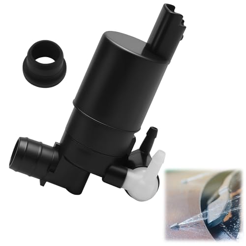 Pompe Lave Glace, Compatible avec Peugeot 207 307, C2 C3 C4, Xsara Picasso, Dacia Sandero Duster Logan, Opel Pompe de Lavage Pare-Brise Voiture Noir