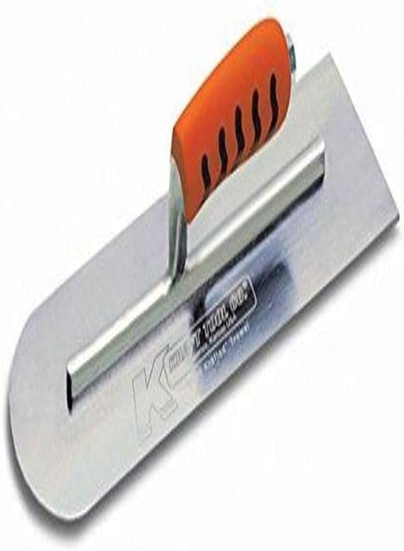 Kraft Tool CF288PF Round End-Square Back Cement Trowel with ProForm Handle, 20 x 5-Inch