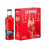 Campari Spritz servierfertig, 3 × 0,175 l – Fertig gemixter italienischer Aperitif Klassiker, Perfekter Drink für spontane Anlässe, After Work