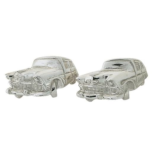 ZAUNICK Chevy Car Cufflinks Sterling Silver