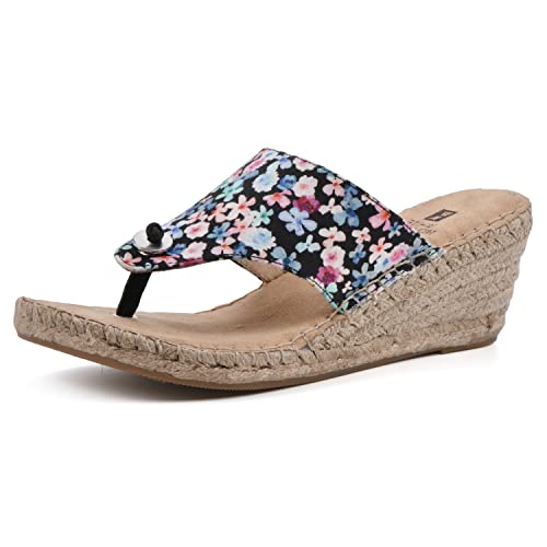 Image of WHITE MOUNTAIN Women's Beachball Espadrille Wedge Sandal