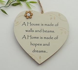 New Home Gift Heart A house is built of walls and beams keepsake