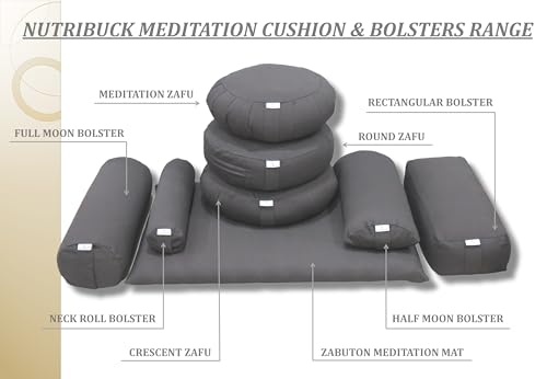 Image of Meditation | Yoga | Cushion | (Zabuton Mat) | Filled with Buckwheat Hulls |