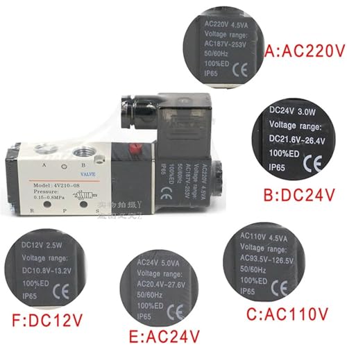 Électrovanne pneumatique AIRTAC 4V210-08 de commande directionnelle 24V
