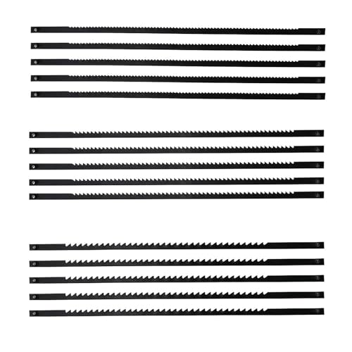 TXErfolg Lames de scie à chantourner 127mm 10/14/18 lames de scie à chantourner épinglées pour scie à chantourner - 15 pièces