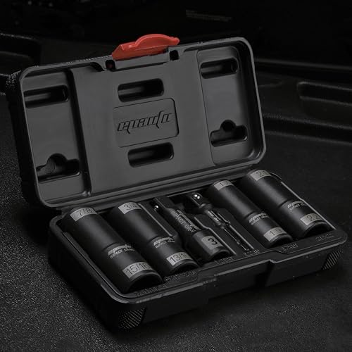 EPAuto 6-Piece 1/2-Inch Drive Impact Flip Socket Set
